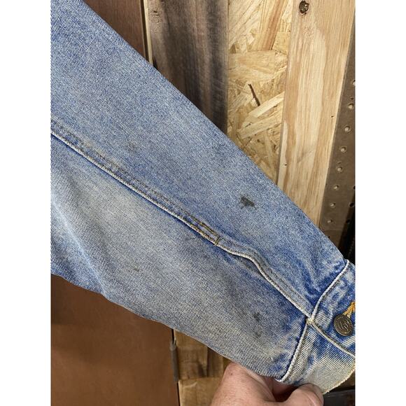 Vintage 1990’s Marlboro Denim Jacket With GUNS .N. ROSES patches. Size M - Picture 4 of 16